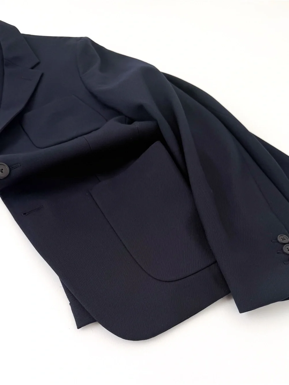 Prada Gabardine Navy Single-Breasted Sport Coat Me's Blazer Italian 38R